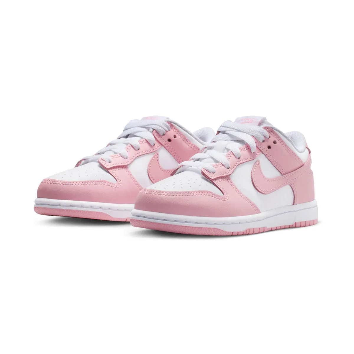 Nike Dunk Low 'White Medium Soft Pink' Little Kids' Shoes Fashion Trends Multi-Terrain