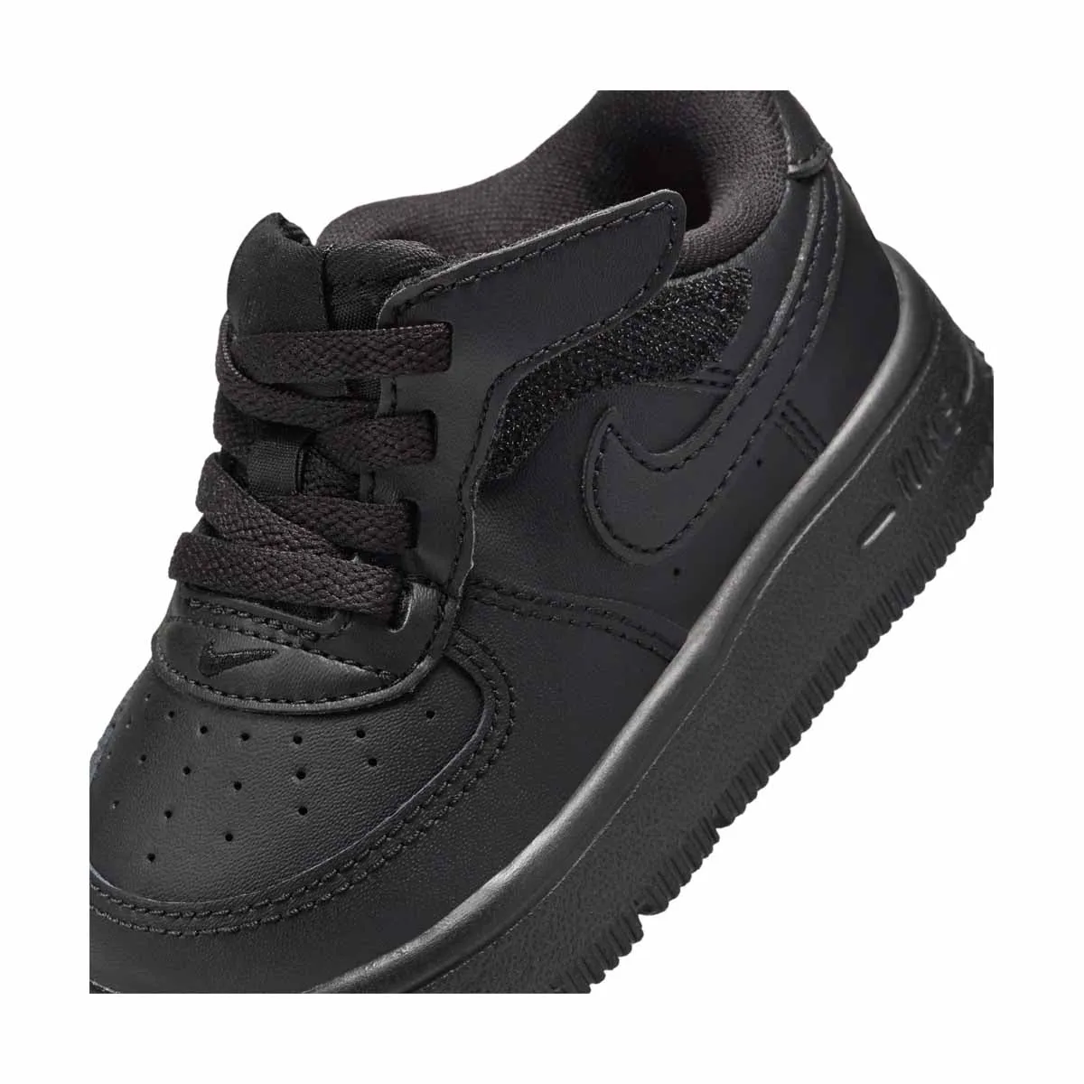 Nike Force 1 Low EasyOn 'Triple Black' Baby/Toddler Shoes Sneaker Technology Thermoplastic Plate
