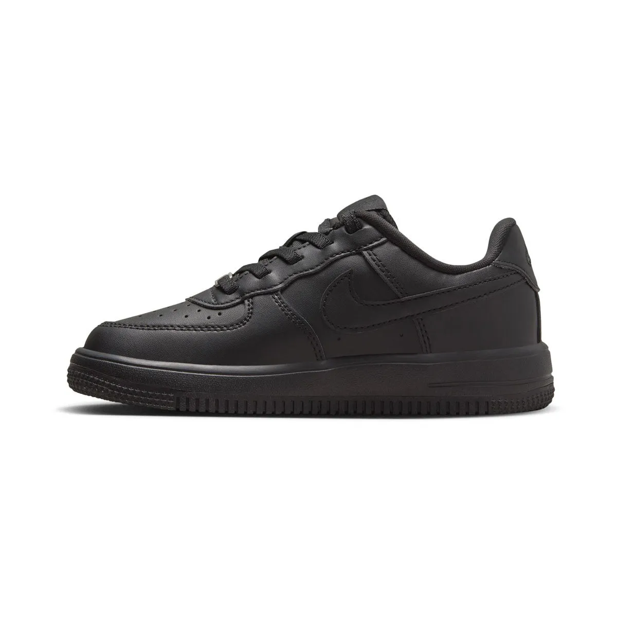 Sleek lines Nike Force 1 Low EasyOn 'Triple Black' Little Kids' Shoes