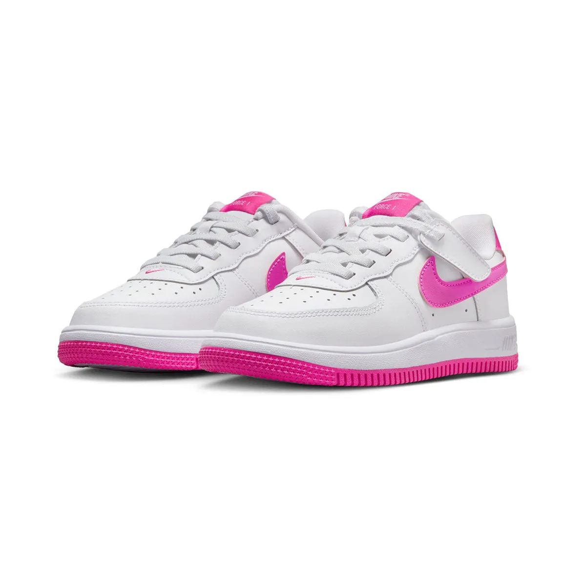 Nike Force 1 Low EasyOn 'White Laser Fuchsia' Little Kids' Shoes City Shift
