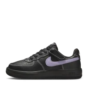 Nike Force 1 Low LV8 EasyOn (PS) - Black/Hydrangeas Mono Sock Fit Systems
