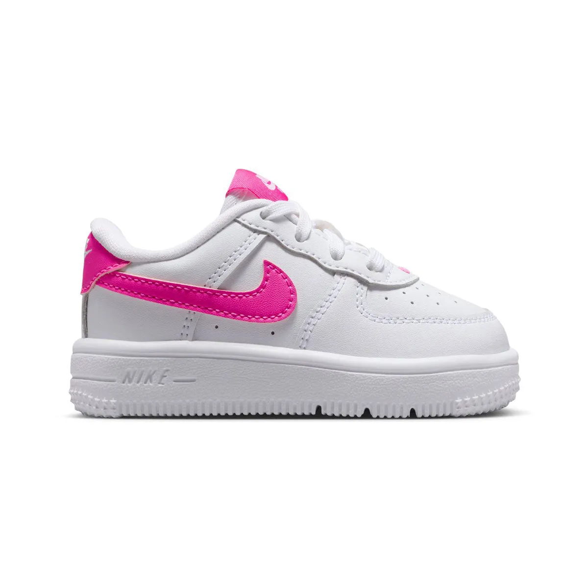Nike Force 1 Low 'White Laser Fuchsia' Baby/Toddler Shoes Slim Frame