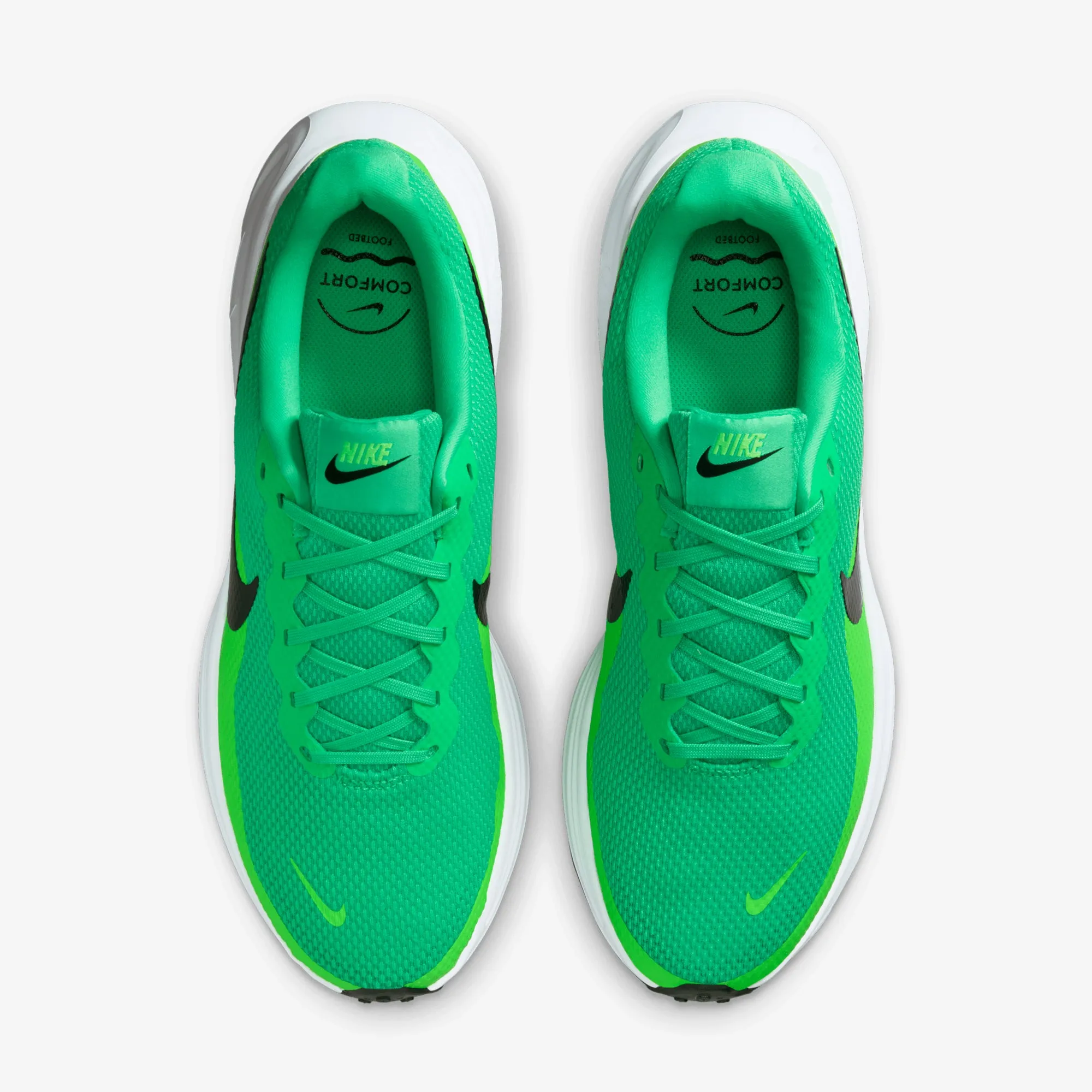 Nike | REVOLUTION 8 { GREEN SHOCK/BLACK-GREEN STRIKE-WHITE Resilient Outsole
