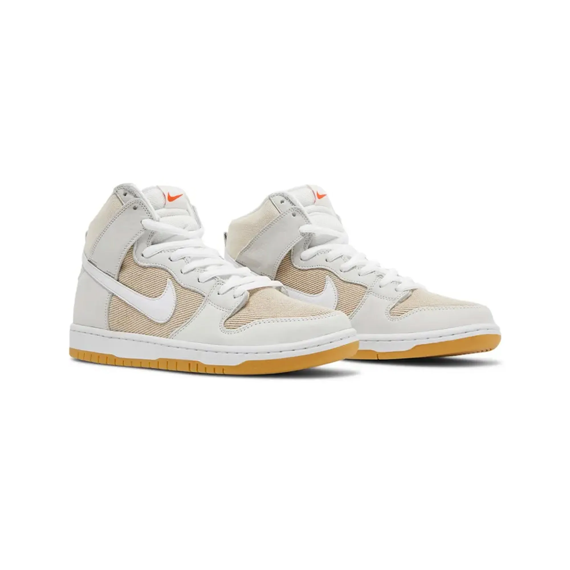 Nike SB Dunk High Pro ISO 'Unbleached Natural' (2021) Comfort Fit Design Sporty