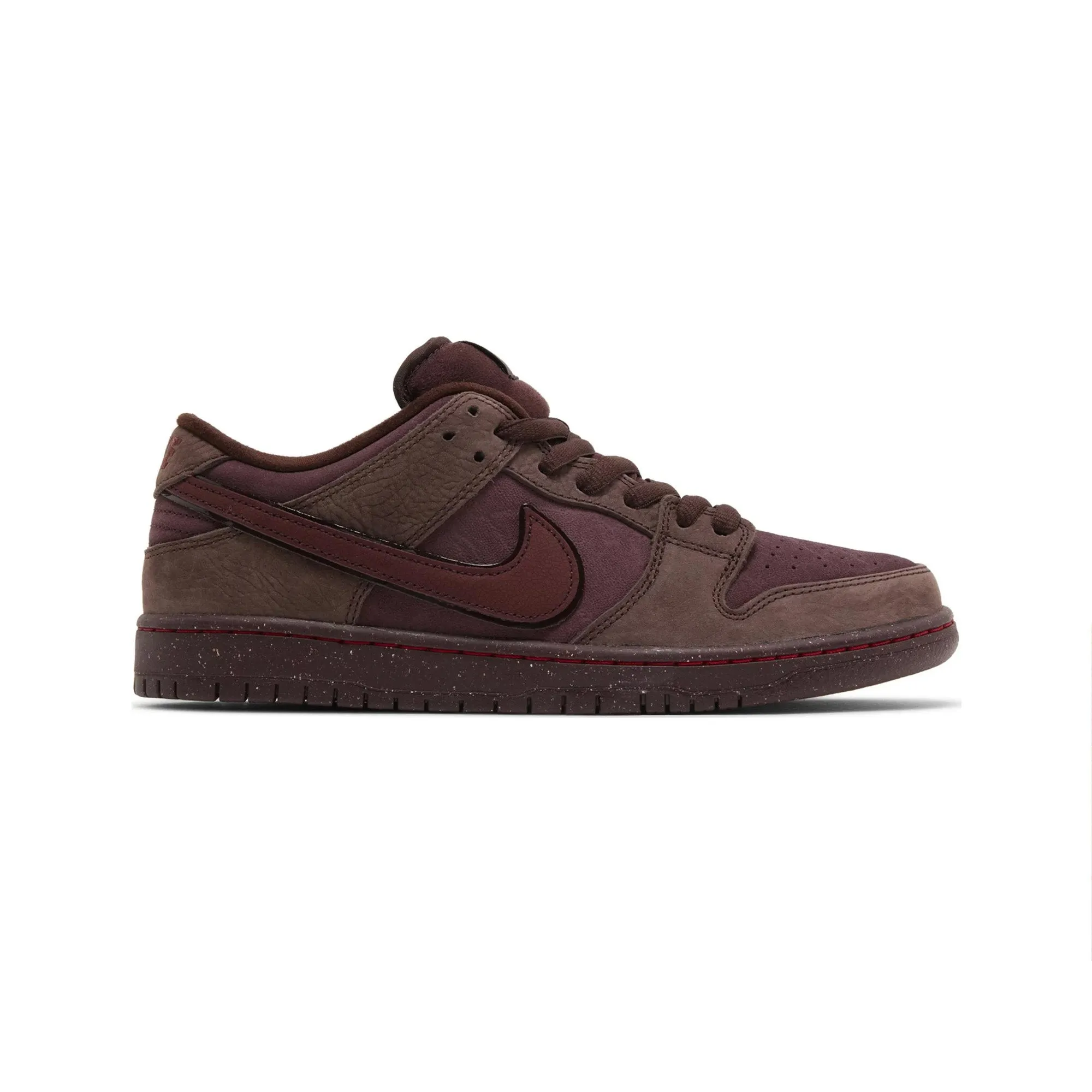 Phylon Midsole lace up closure Nike SB Dunk Low 'City Of Love Burgundy Crush' (2024)