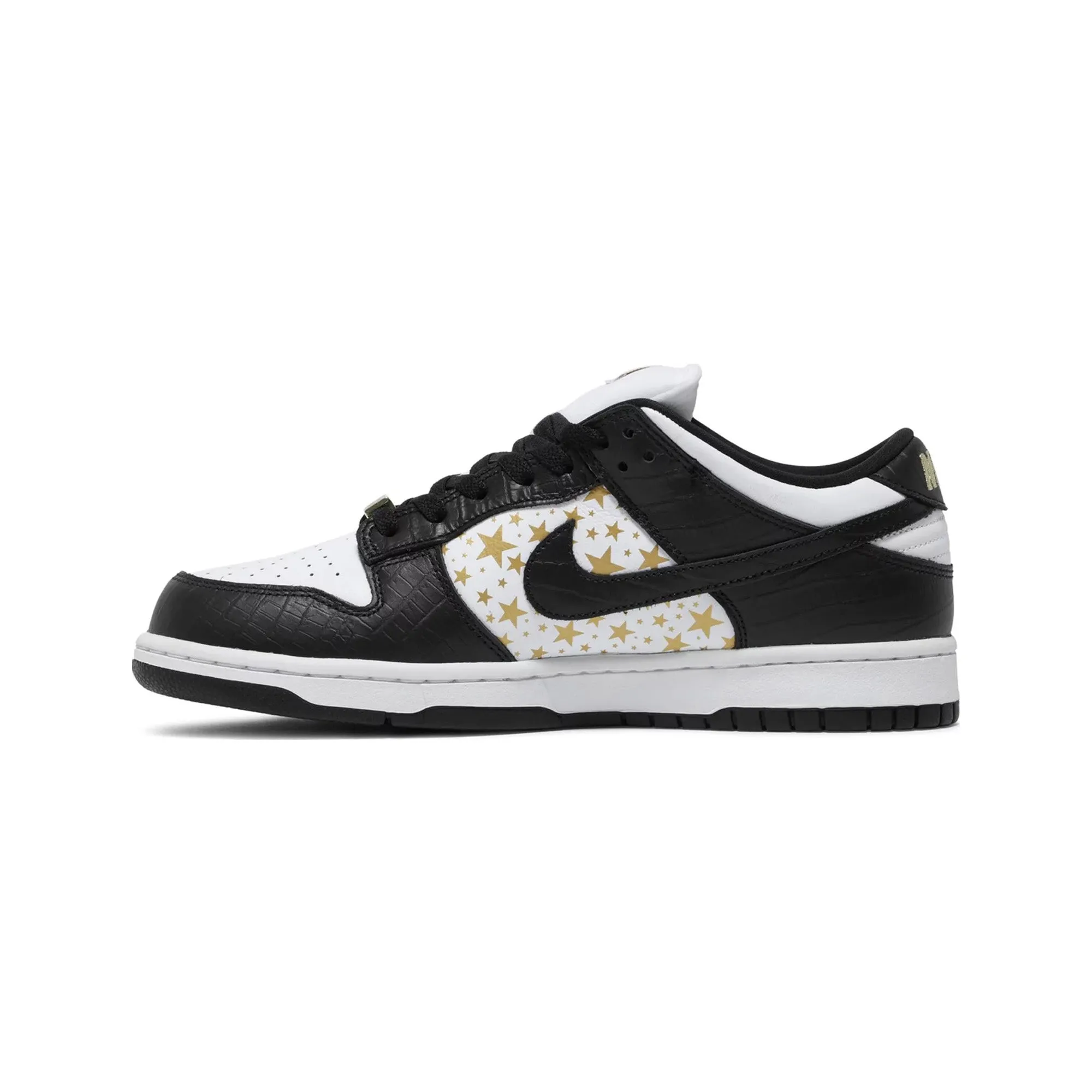 Nike SB Dunk Low 'Supreme Stars Black' (2021) Microfiber Overlay Antistatic