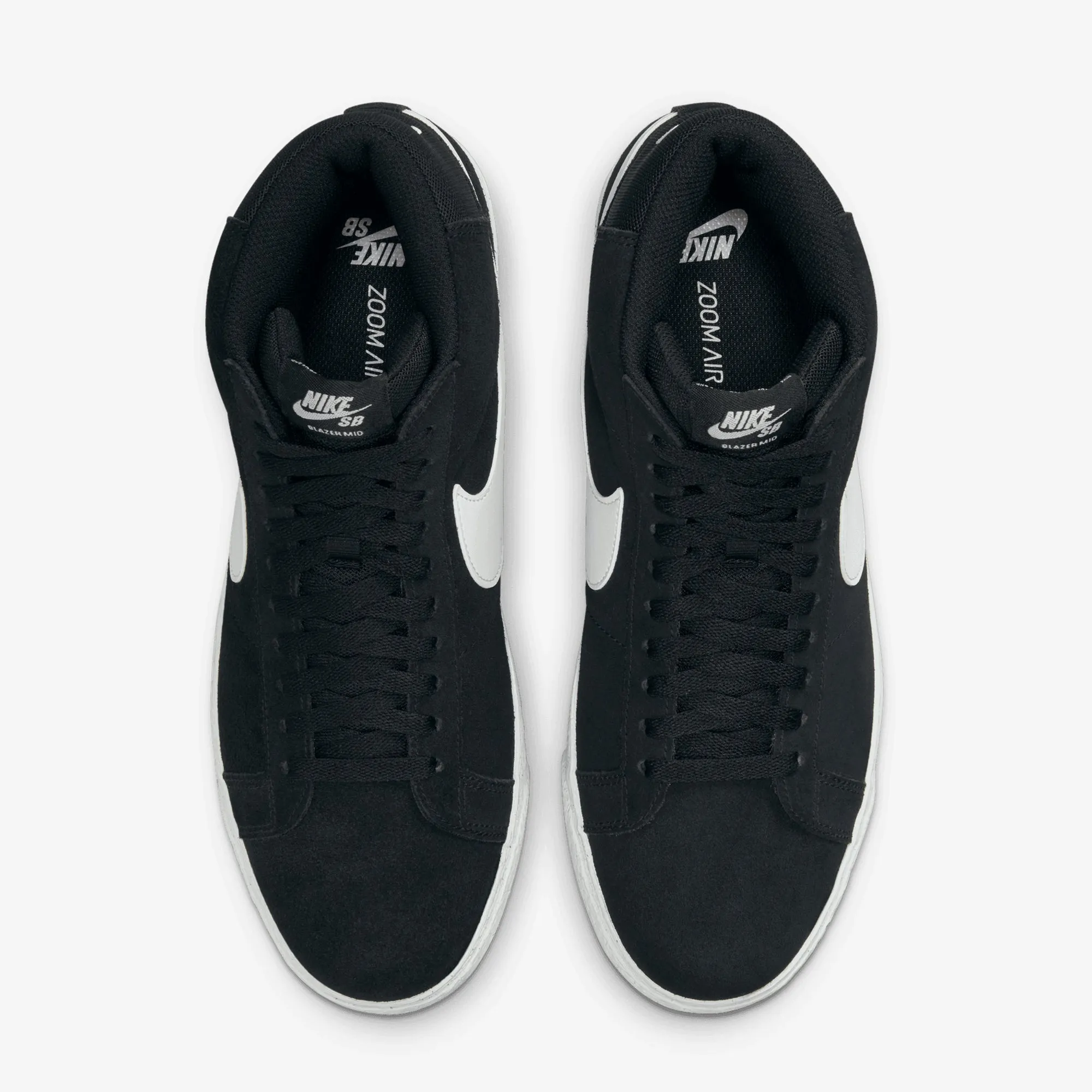 Neutral Choice Heel To Toe Drop Nike | SB ZOOM BLAZER MID { BLACK/WHITE-WHITE-WHITE