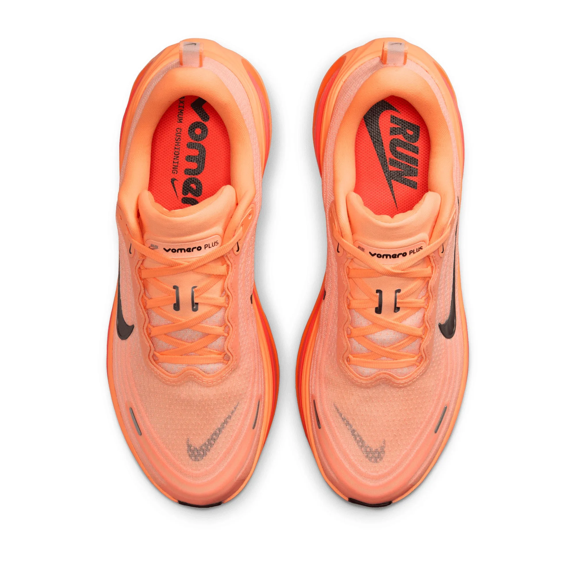 Zero Break In Design Nike Vomero Plus - Orange Pulse/Black