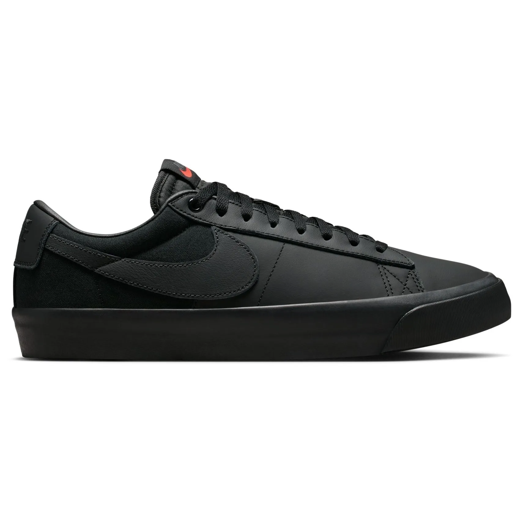 NikeSB Blazer Low Pro GT ISO Triple Black Shoes Commuter Life Smooth glide
