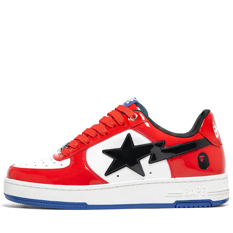 A Bathing Ape Bape Sta #1 M2 - Red Vegan Leather Alternatives Power Stride
