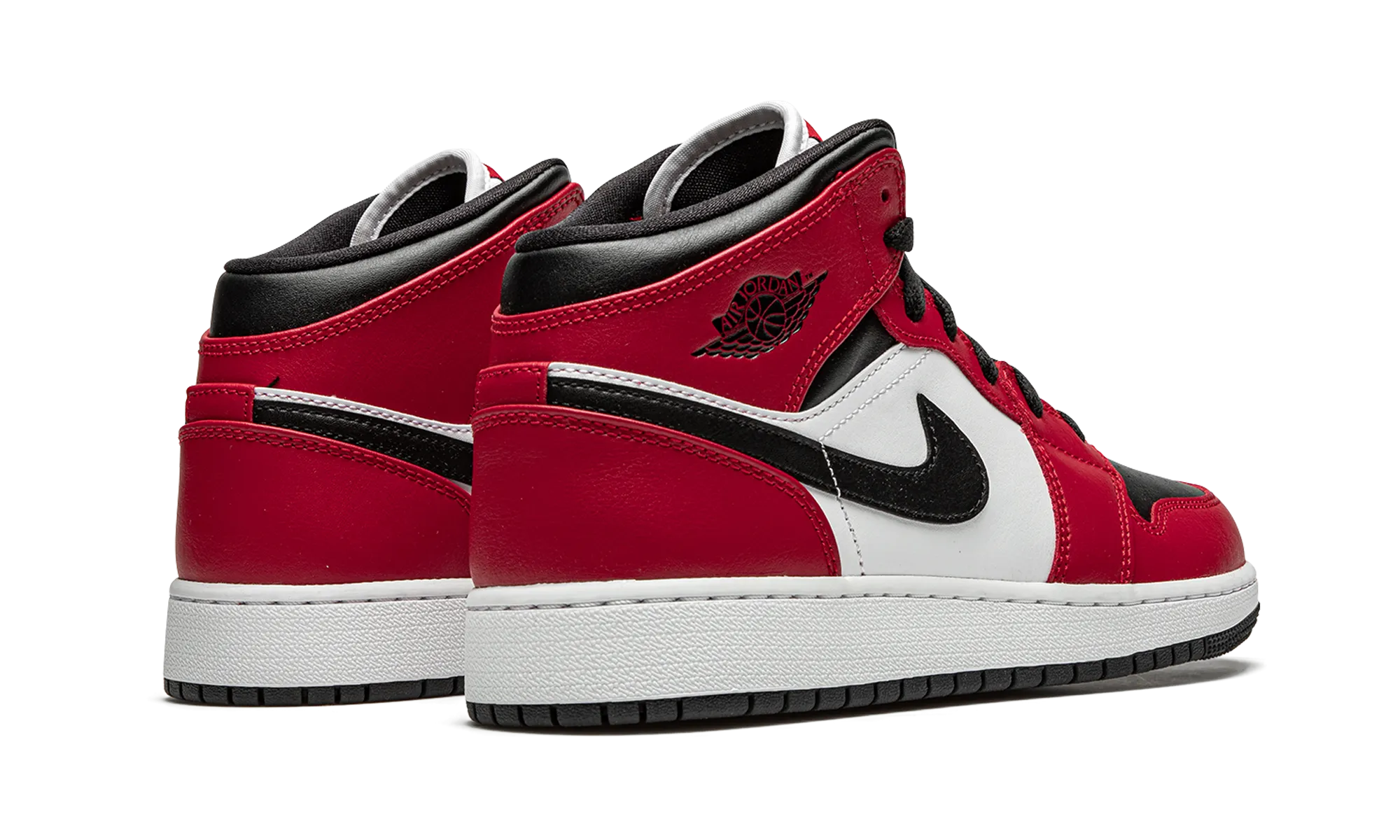 Athletic Aesthetic Air Jordan 1 Mid GS "Chicago Black Toe"