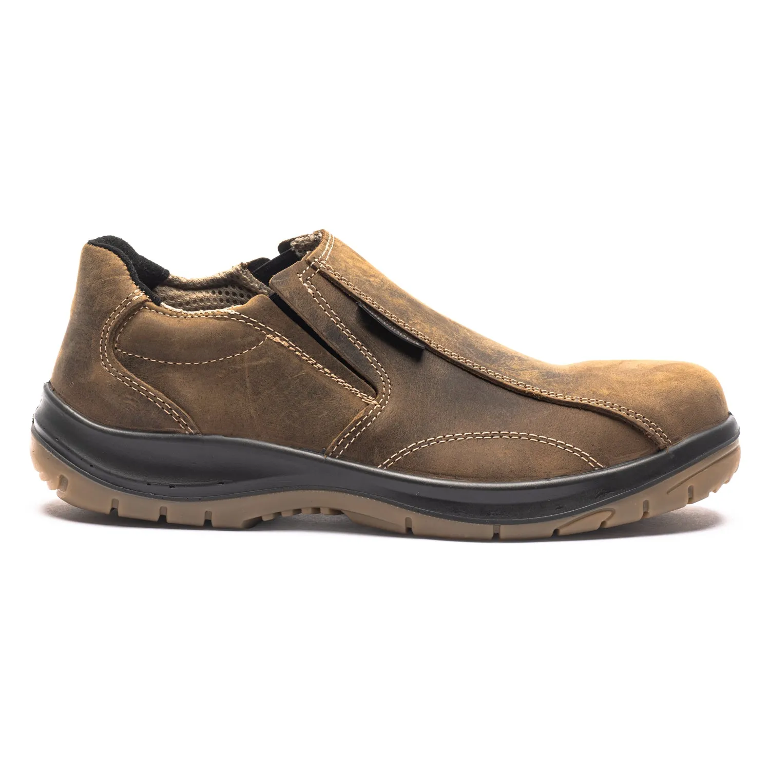 Glide Men's Composite Toe Slip On Oxford Safety Shoes 463 Swing Step
