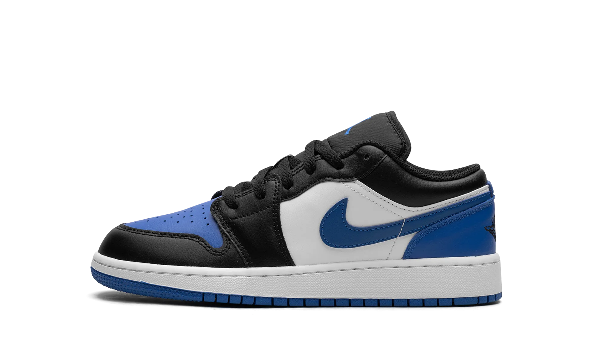 Air Jordan 1 Low GS "Alternate Royal Toe" Seamless Knit Construction