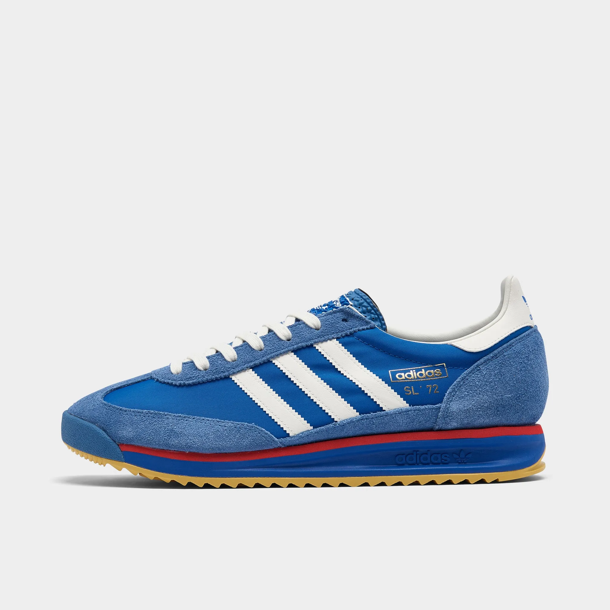 Impact Resistant Heel Cup Balanced Step adidas SL 72 RS Blue / Core White - Better Scarlet