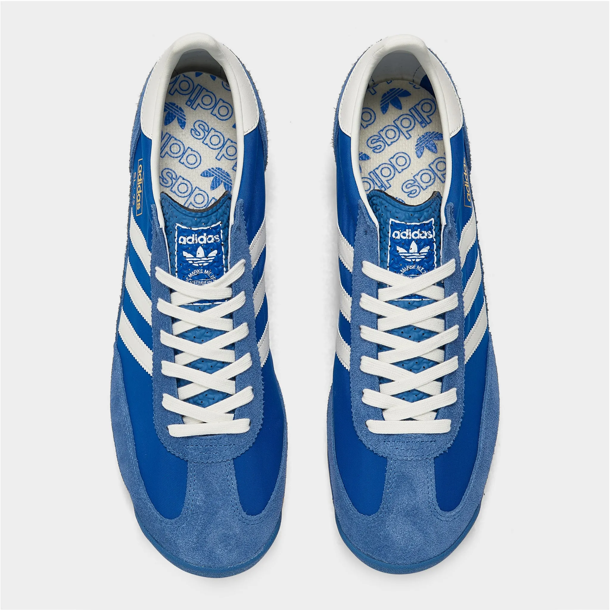Vegan Material Option adidas SL 72 RS Blue / Core White - Better Scarlet