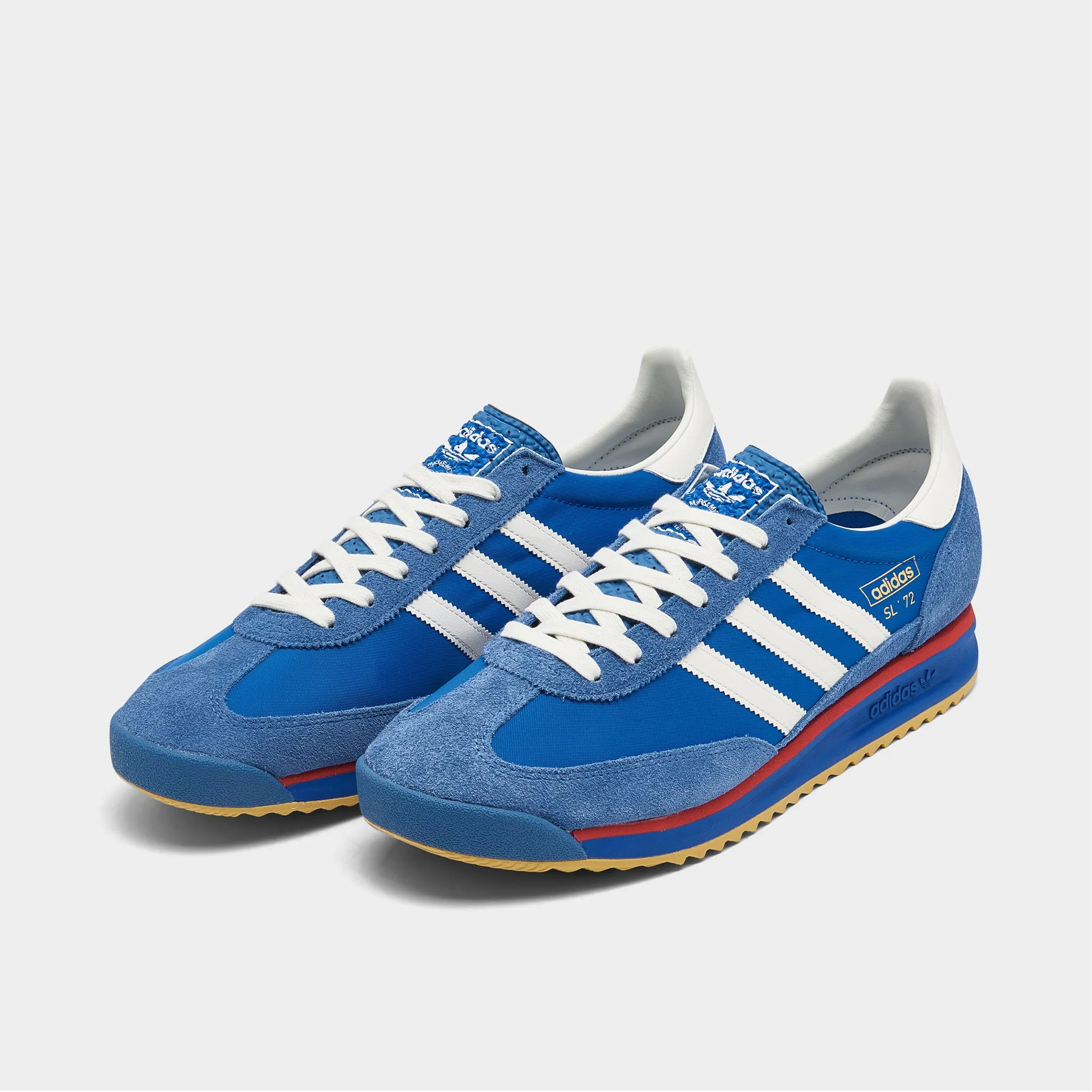 adidas SL 72 RS Blue / Core White - Better Scarlet All-weather flair