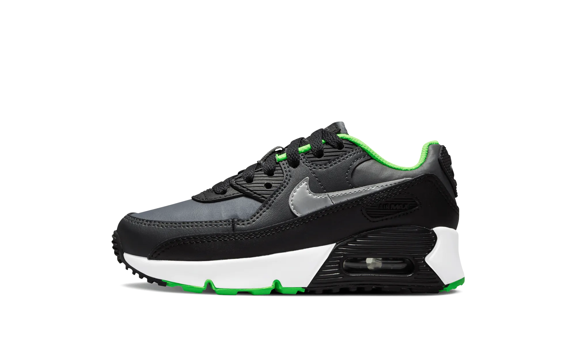 training running shoe situation Pre School Nike Air Max 90 LTR "BLACK CHROME"