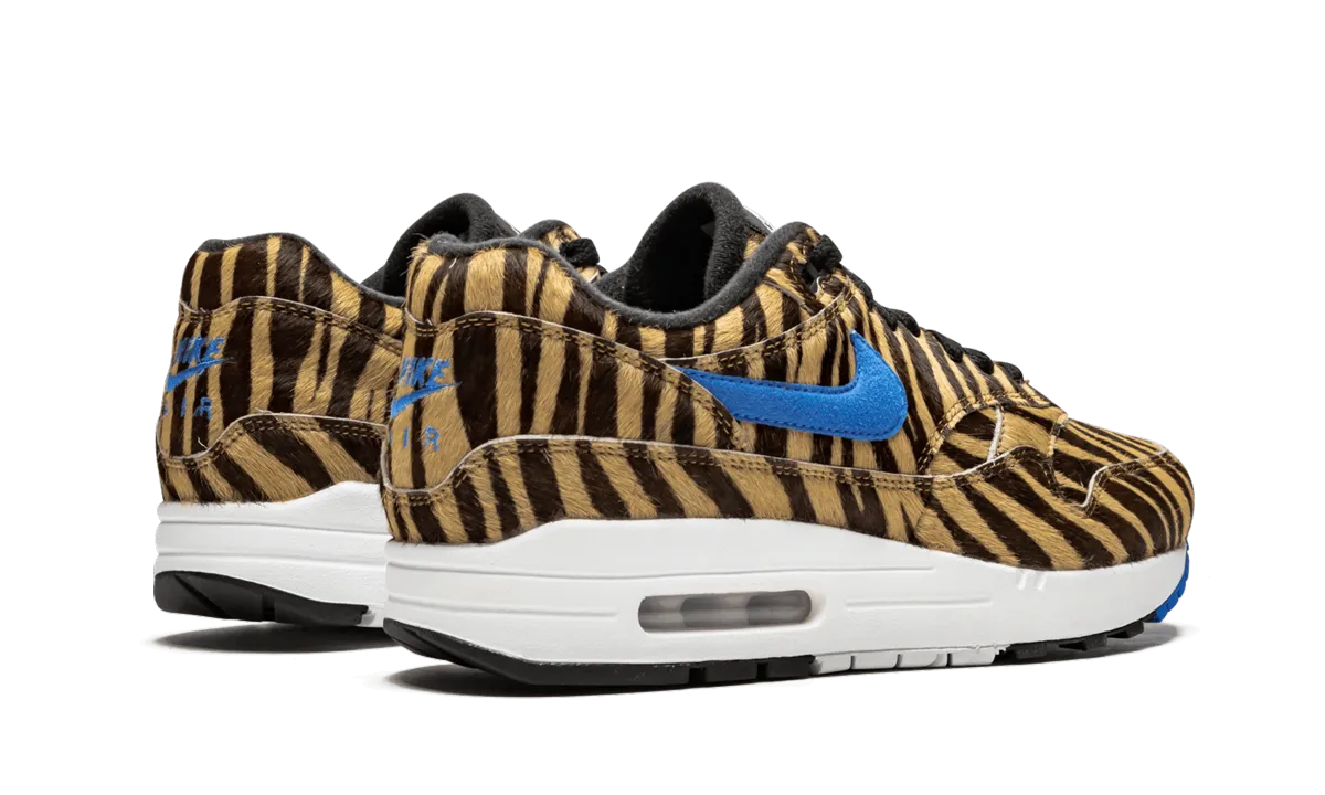 Slip On Style leather insole shoes Air Max 1 "Animal Pack 3.0 - Tiger"