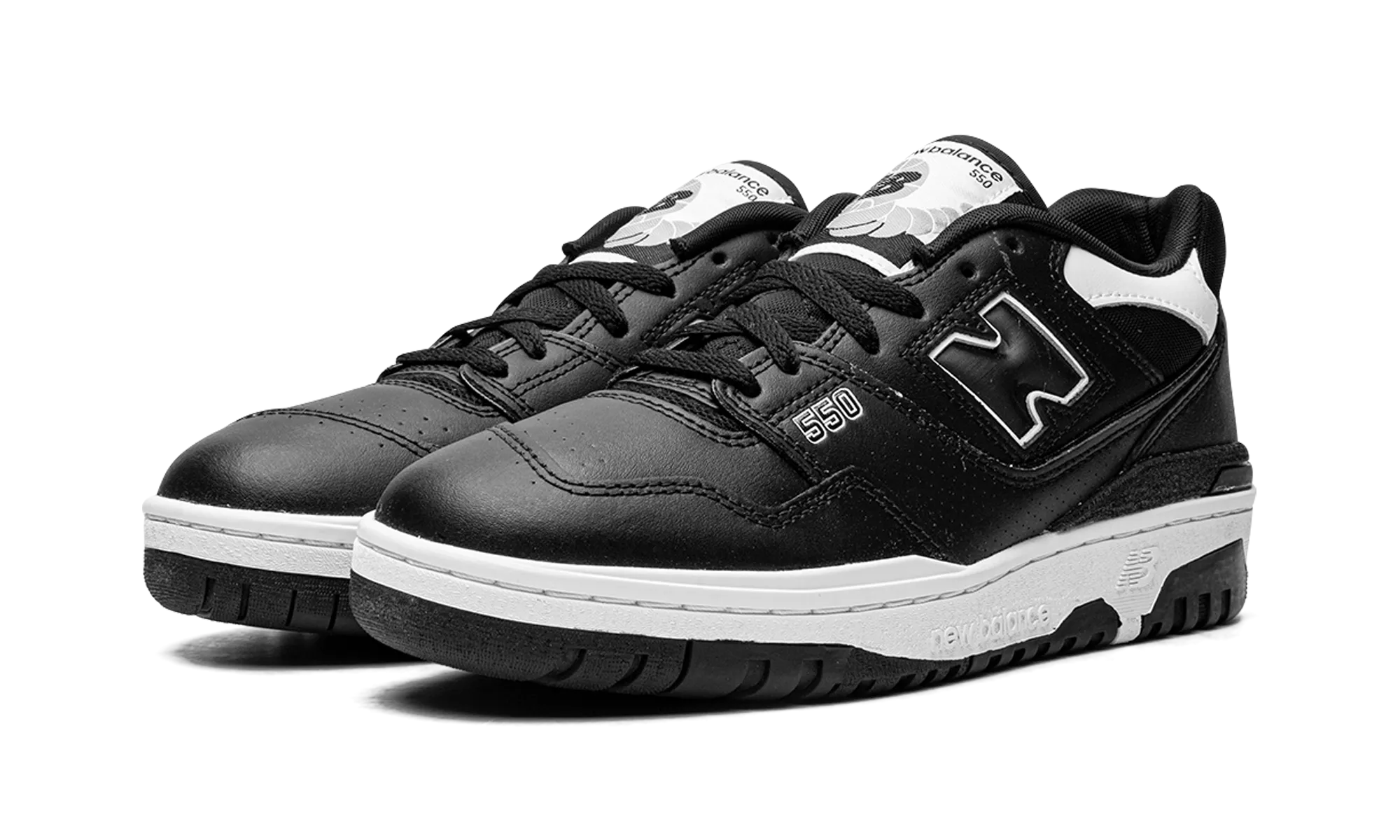 pastel - colored running shoes comfortable running shoes 550 "Black/White"