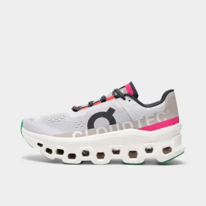On Women's Cloudmonster 1 Ivory / Silver Ice Guard sports