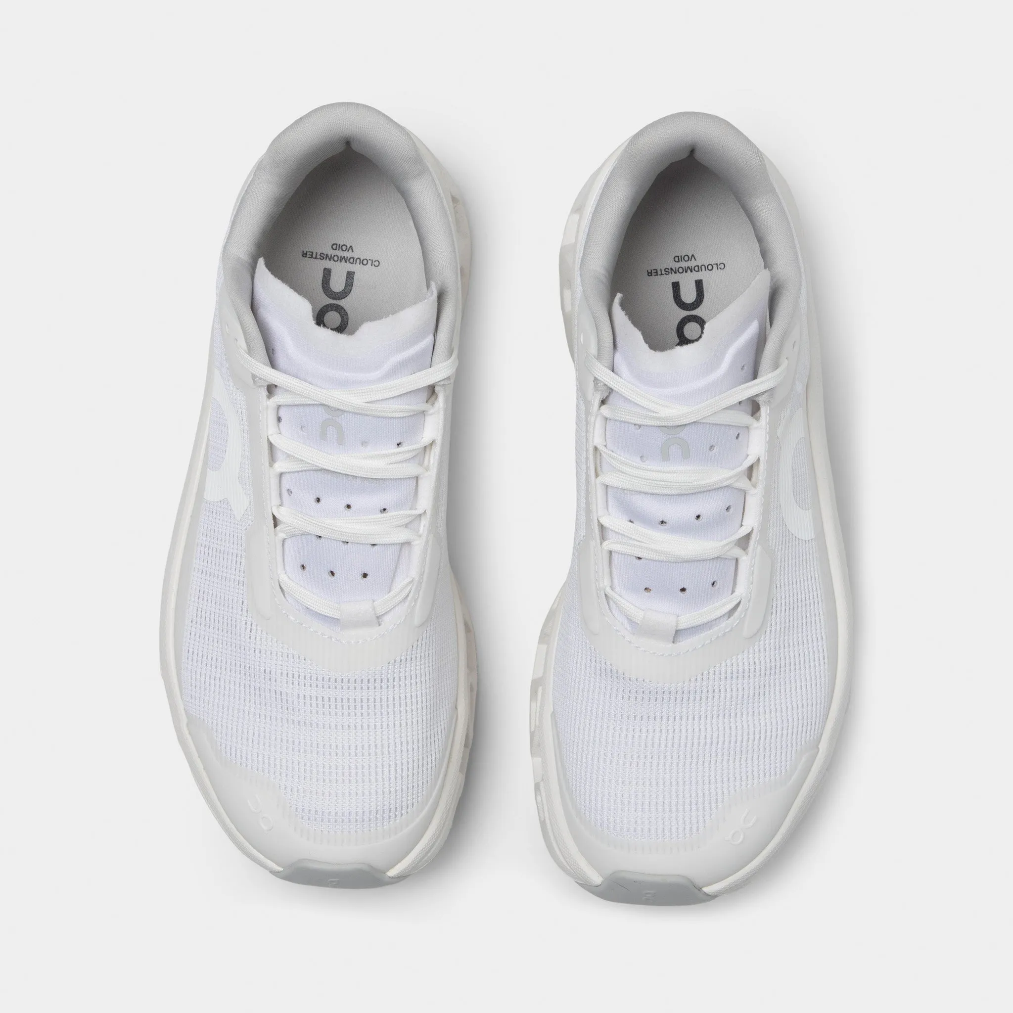 On Women's Cloudmonster Void 1 White / White Slip Safe Deep Grip