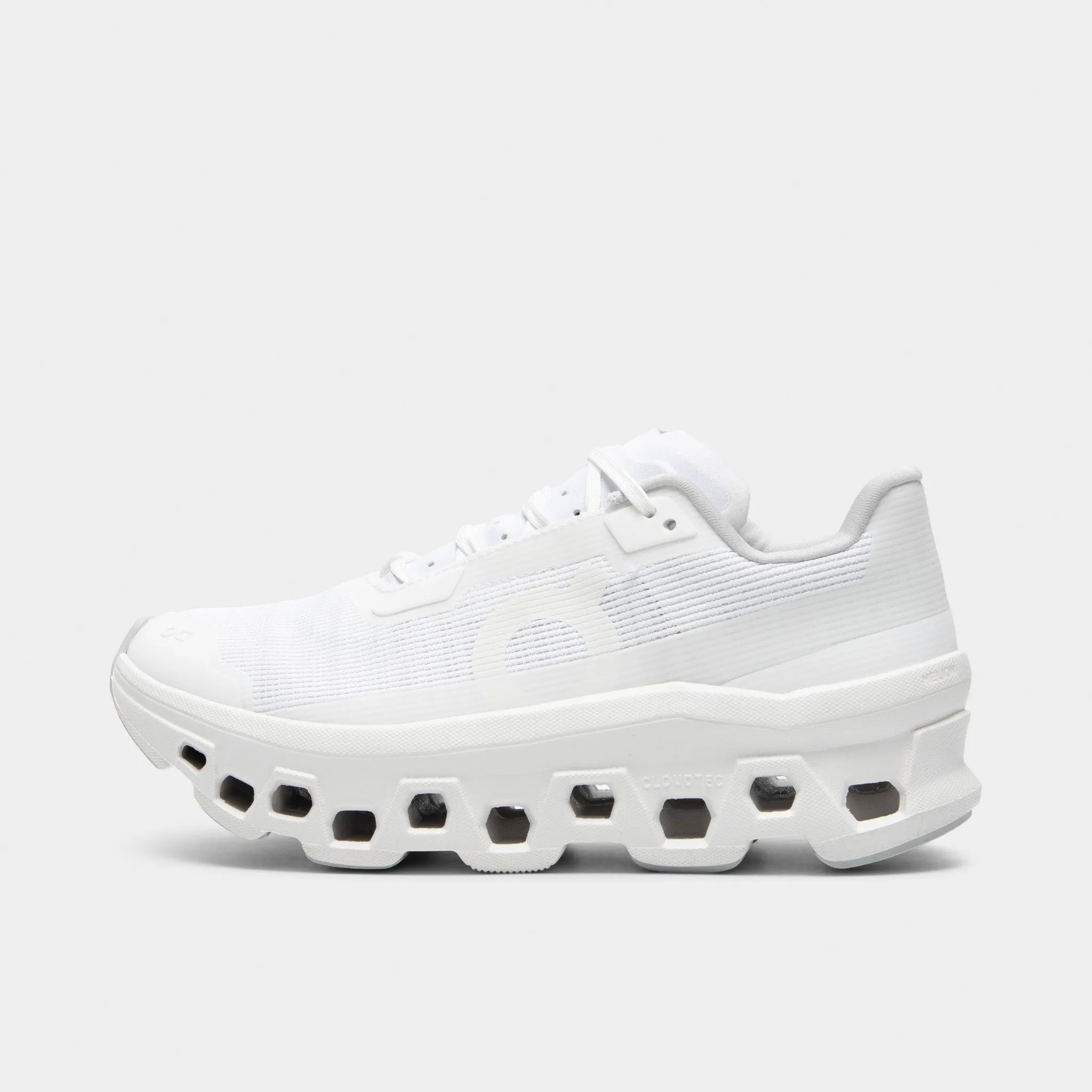On Women's Cloudmonster Void 1 White / White Safe Land Comfort Slope