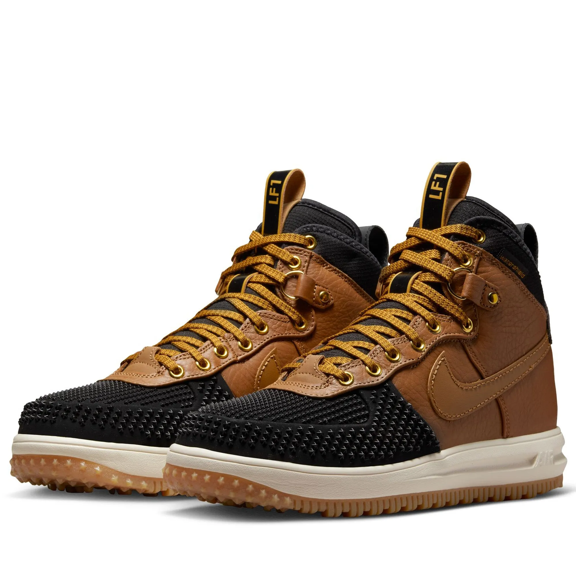 Nike Lunar Force 1 'Duckboot' - Ale Brown/Black Anti Slip Tread Pattern All Day Support
