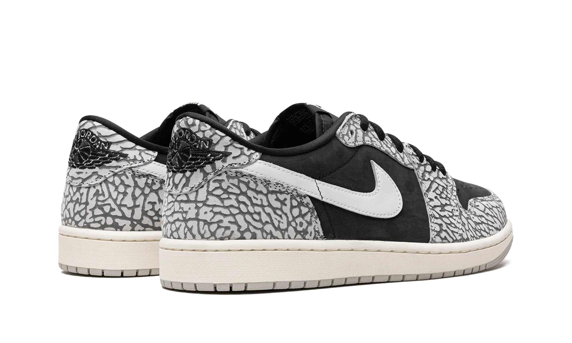 Air Jordan 1 Low "Black Elephant" Grip Texture Responsive Control