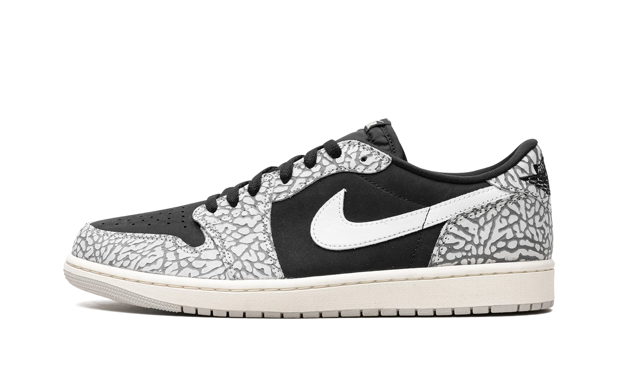 Snug fit Air Jordan 1 Low "Black Elephant"