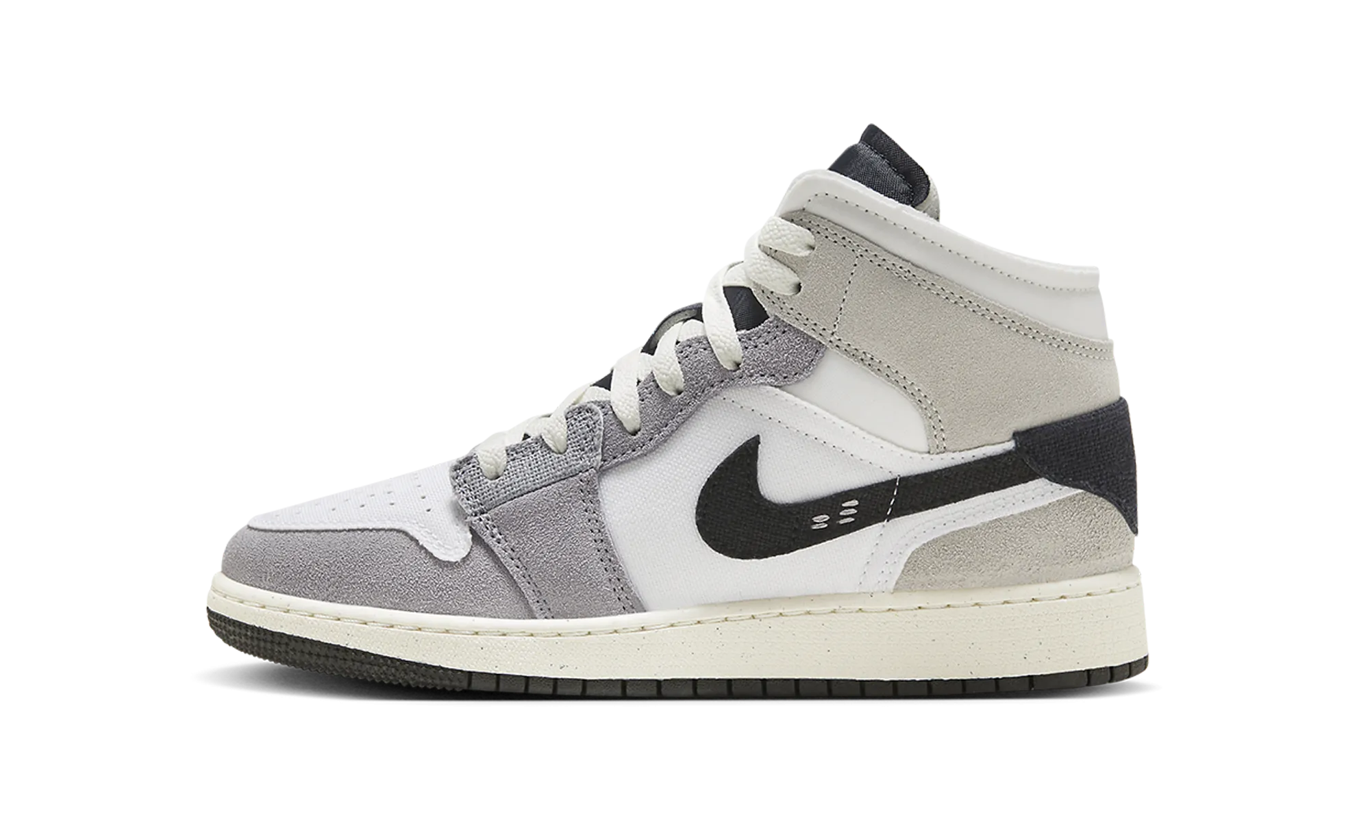 Ultimate Flex Casual Air Jordan 1 Mid SE Craft GS "Cement Grey"