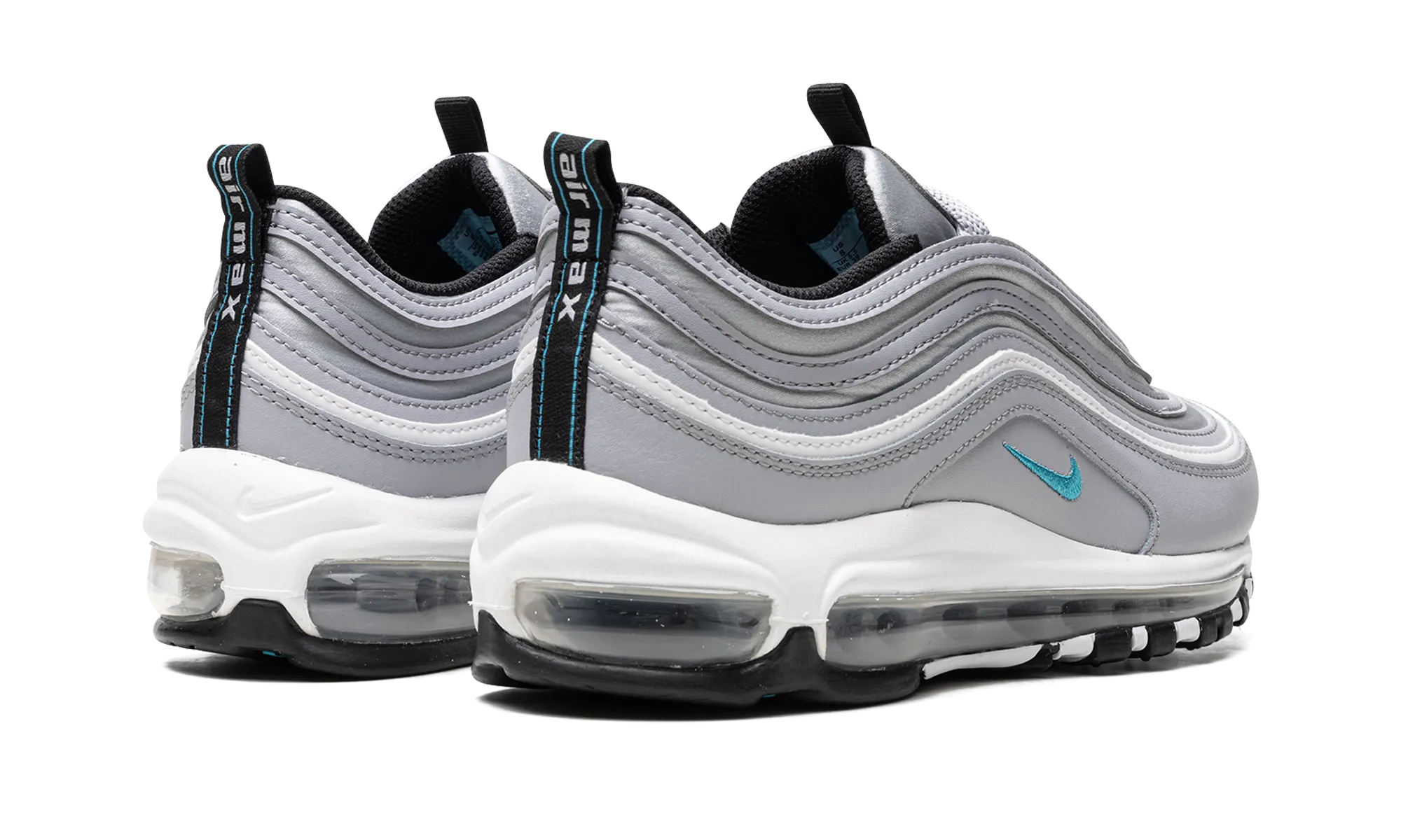 AIR MAX 97 WMNS "Wolf Grey / Teal Nebula" interchangeable parts shoes durable waterproof shoes