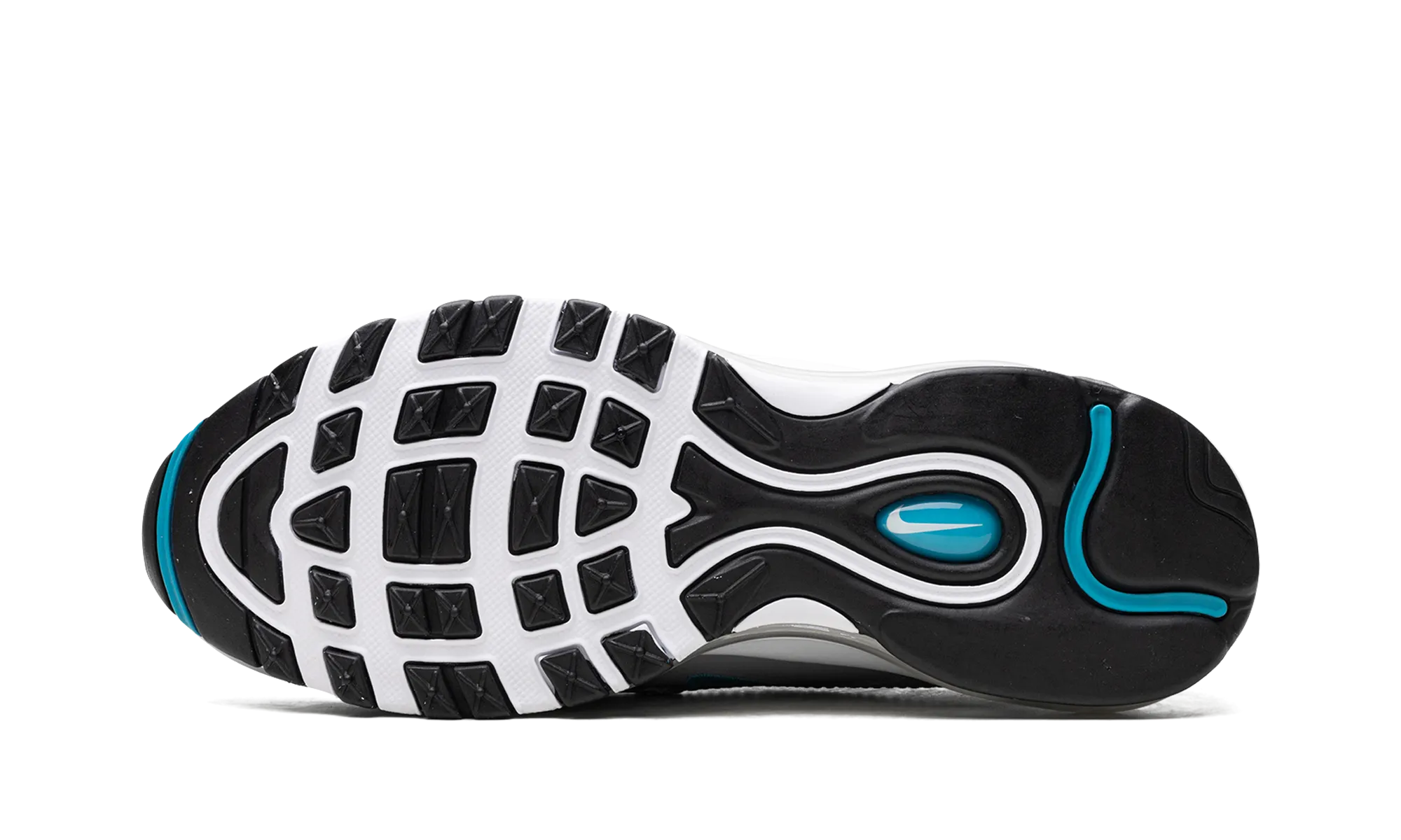clearance shoes mesh upper breathability AIR MAX 97 WMNS "Wolf Grey / Teal Nebula"