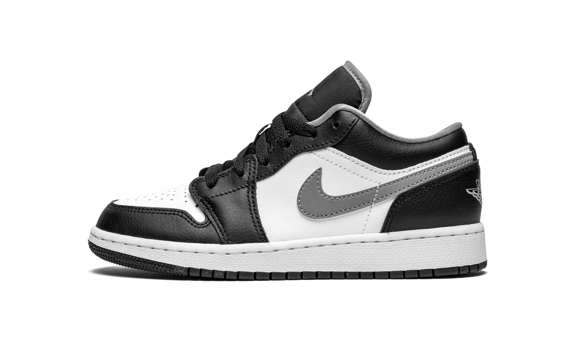 Air Jordan 1 Low GS "Black / Grey / White" Shape Hold
