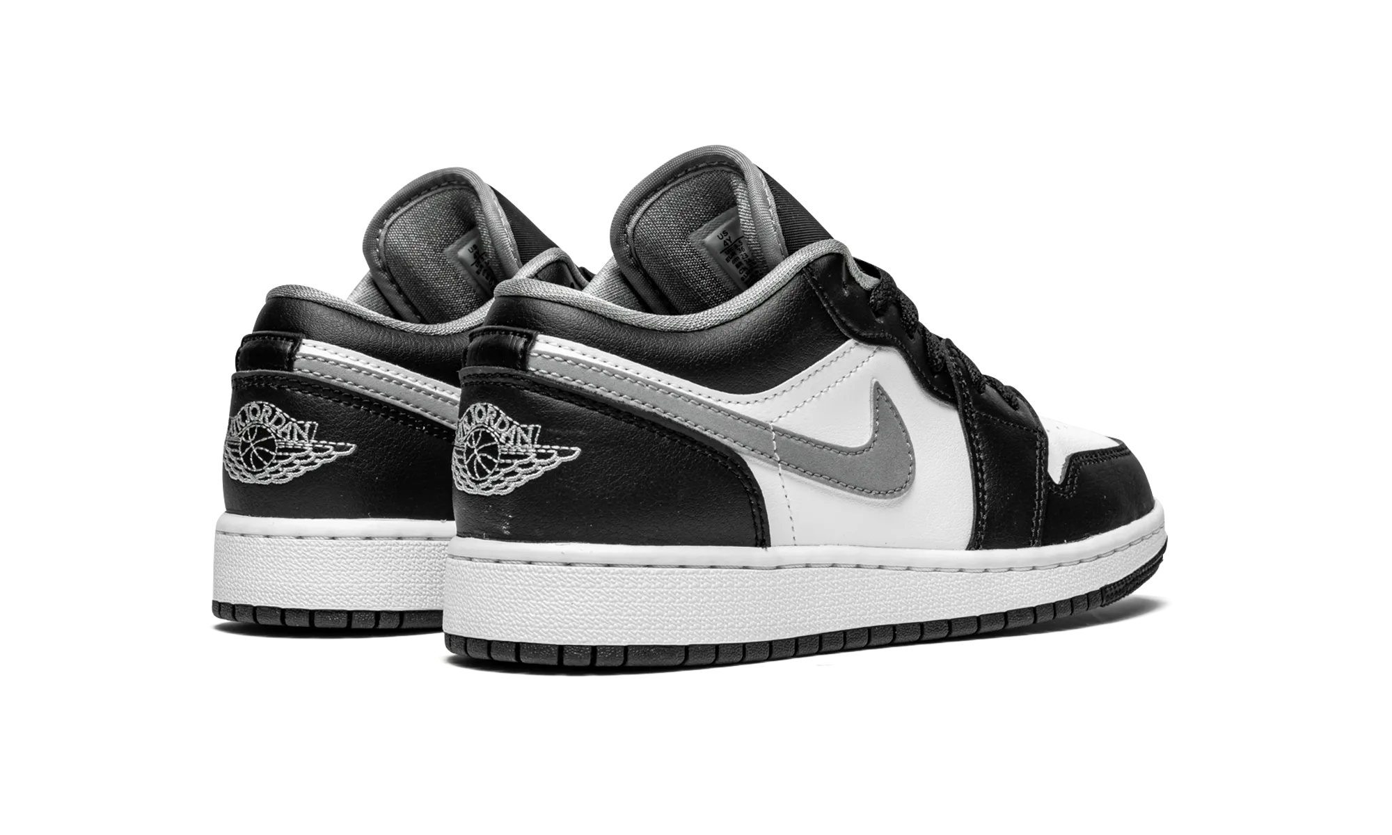 Impact Resistant Heel Cup Air Jordan 1 Low GS "Black / Grey / White"