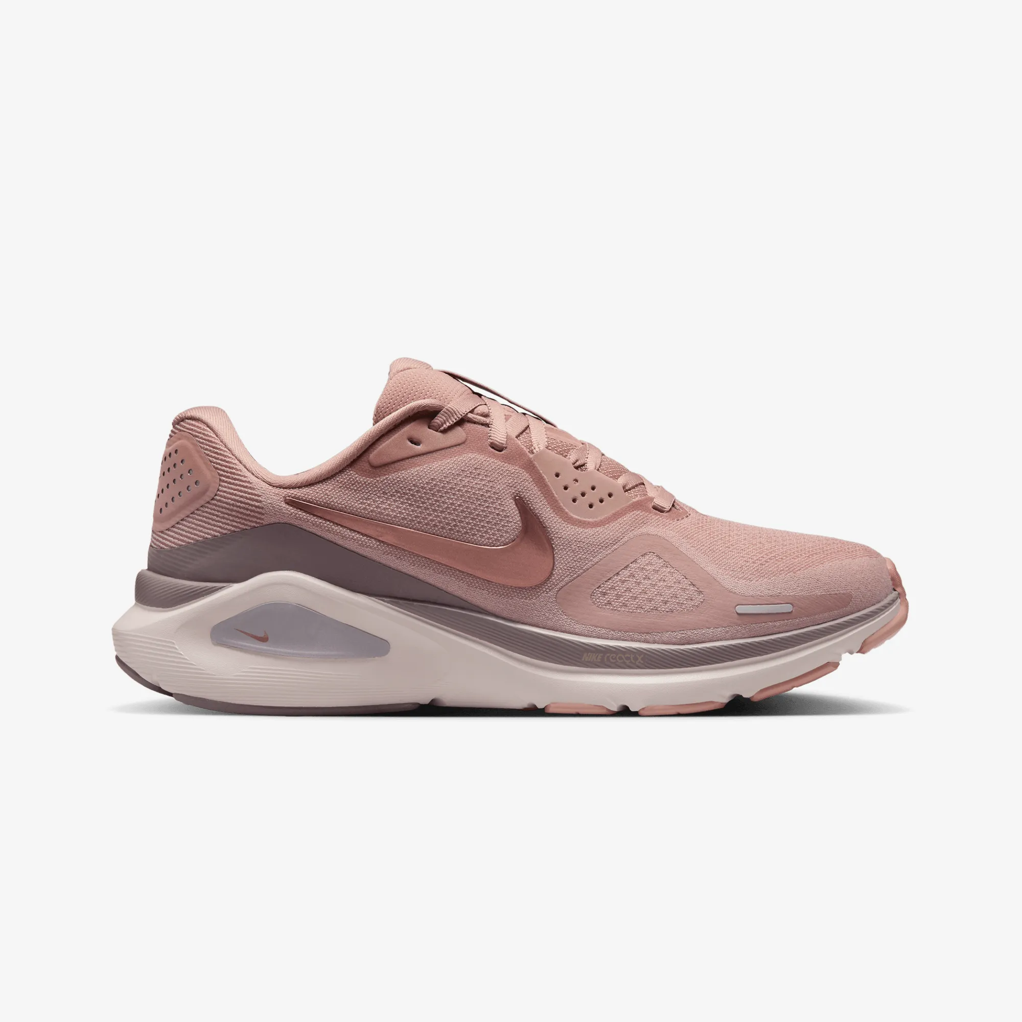 Muscle Friendly Vibration Dampening NIKE | STRUCTURE 26 { PARTICLE PINK/MTLC ROSE GOLD-TAUPE GREY