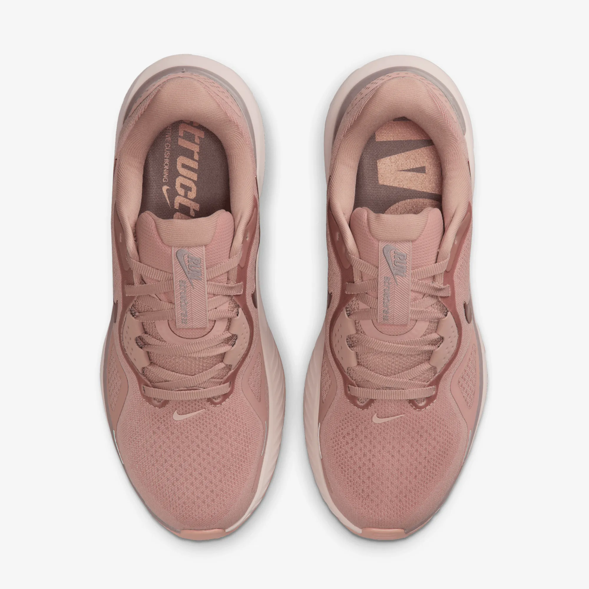 Flexible frame Versatile Usage NIKE | STRUCTURE 26 { PARTICLE PINK/MTLC ROSE GOLD-TAUPE GREY