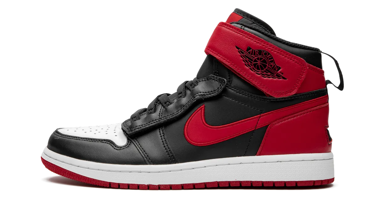 Thermal Regulating Textile Air Jordan 1 HI Flyease "Bred White Toe"