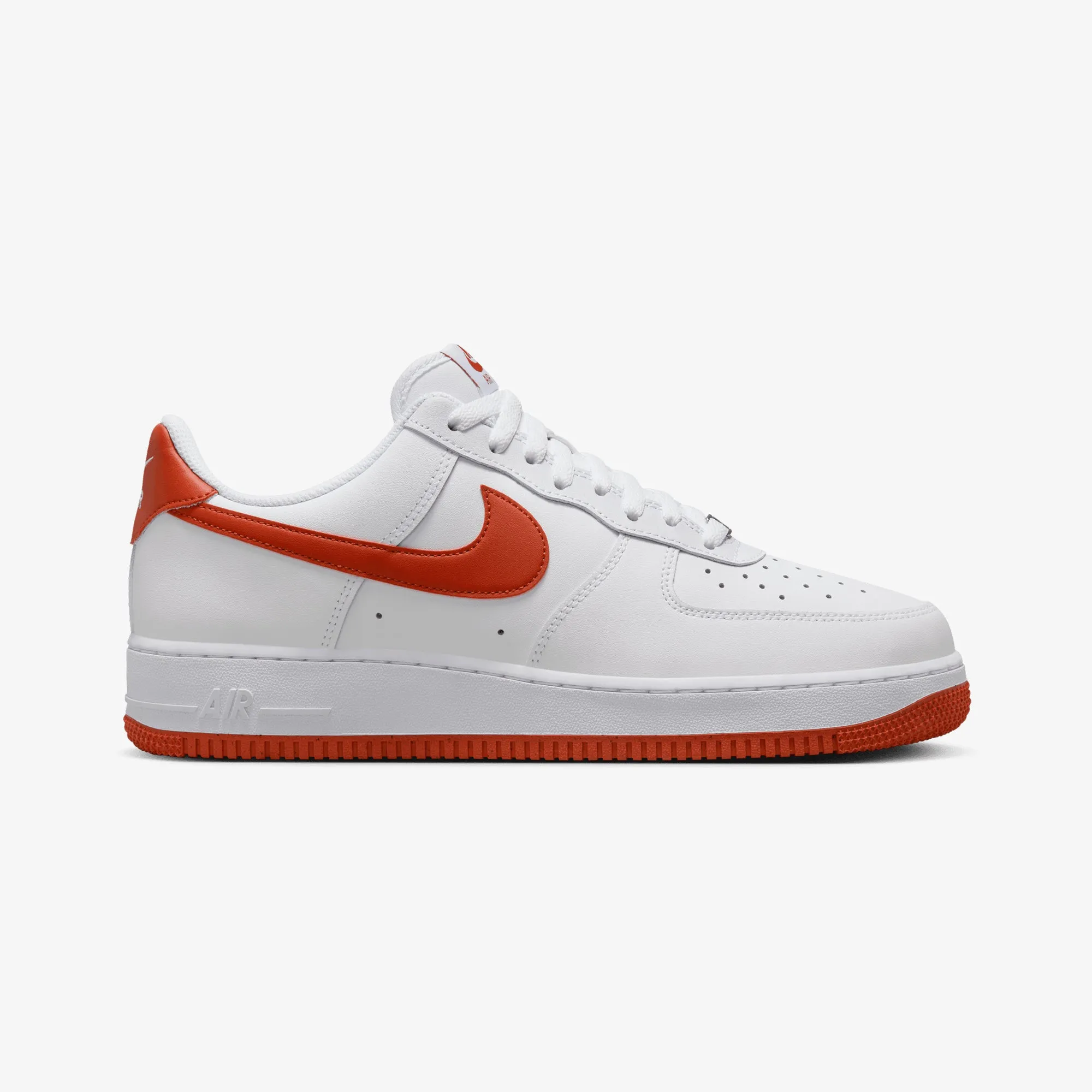 Anti Collision Toe Box Shock Diffusing Platform NIKE | AIR FORCE 1 '07 { WHITE/DRAGON RED-WHITE