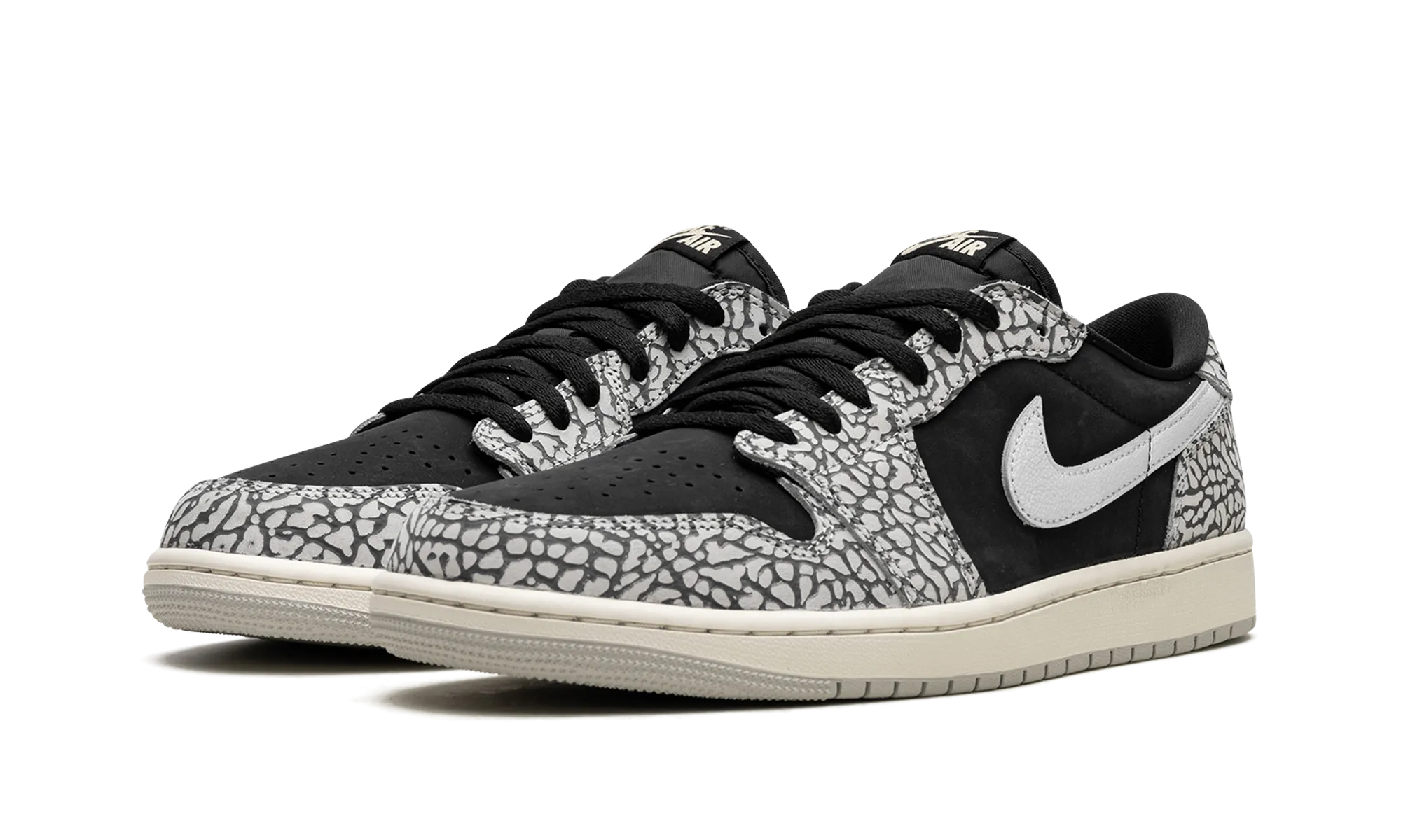AIR JORDAN 1 LO WMNS "Elephant Print" Clean Stitching Cushioned look