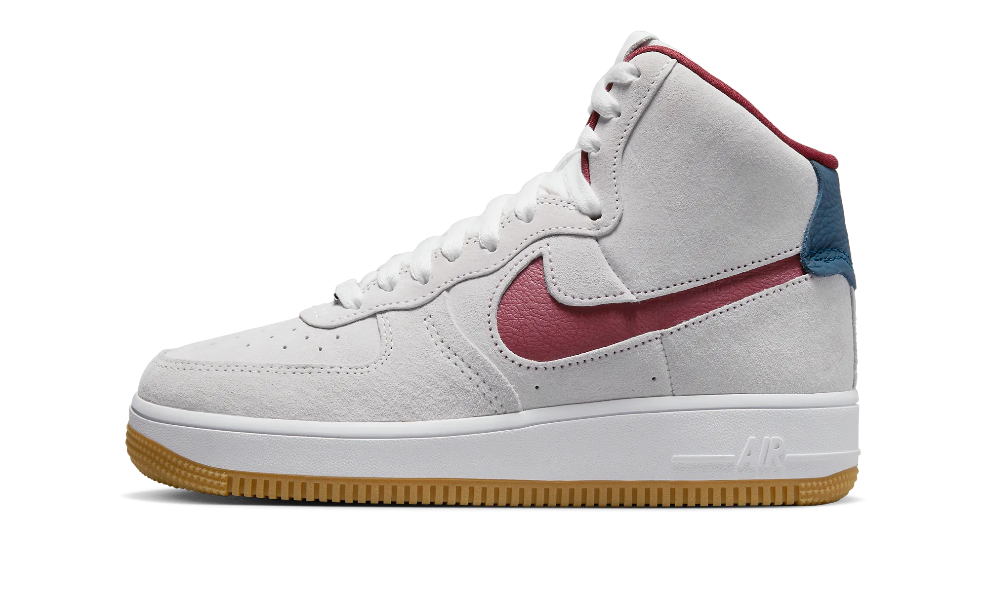 Street Walk Abrasion resistant Air Force 1 Sculpt WMNS "White/Team Red"
