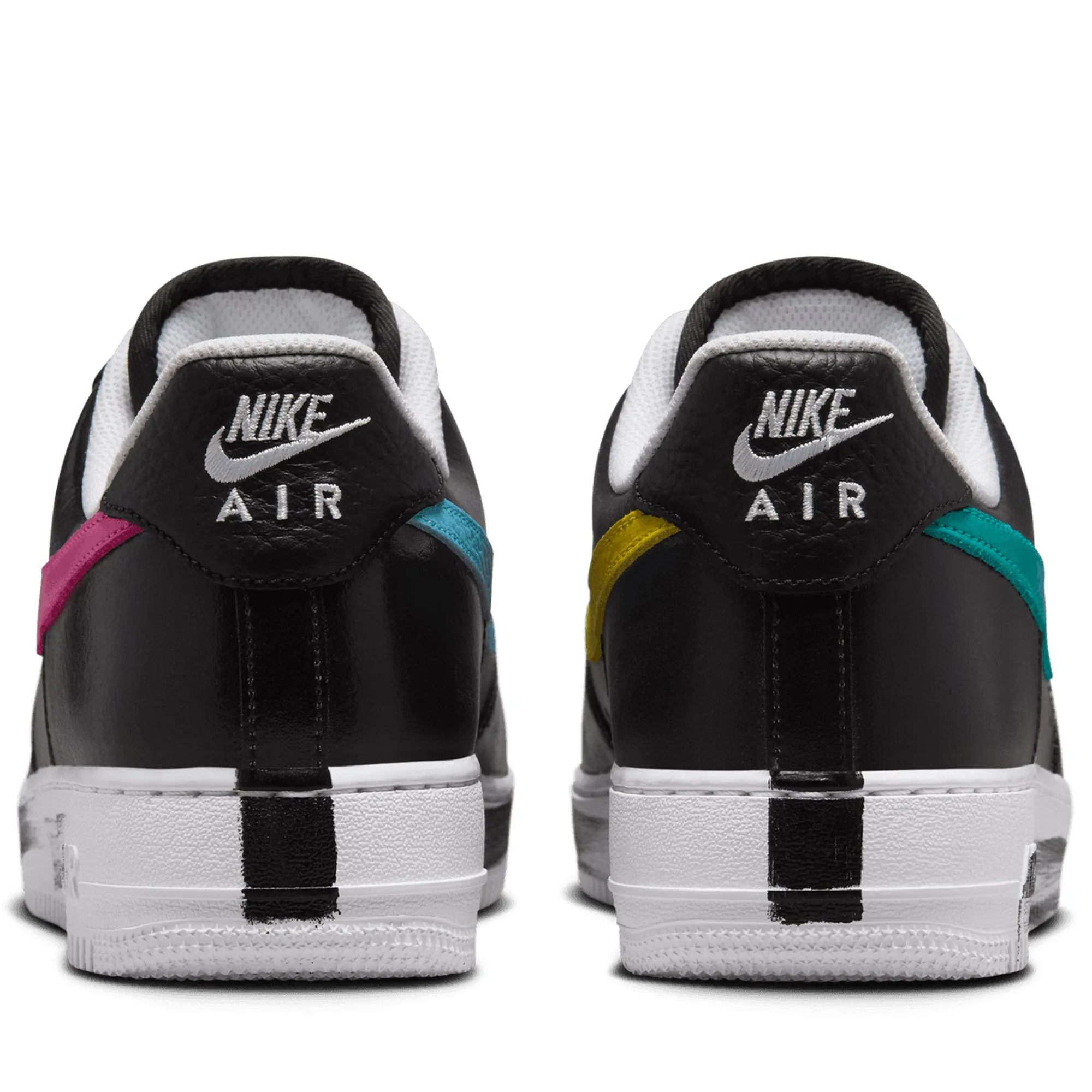 PEACEMINUSONE x Nike Air Force 1 '07 'Para-Noise 3.0' - Black/New Emerald Elastic Lacing Street Focus