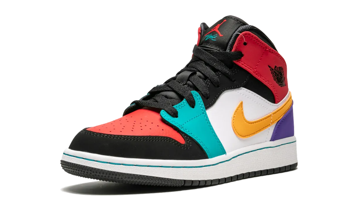 Air Jordan 1 Mid GS "Multicolor" Modern sole