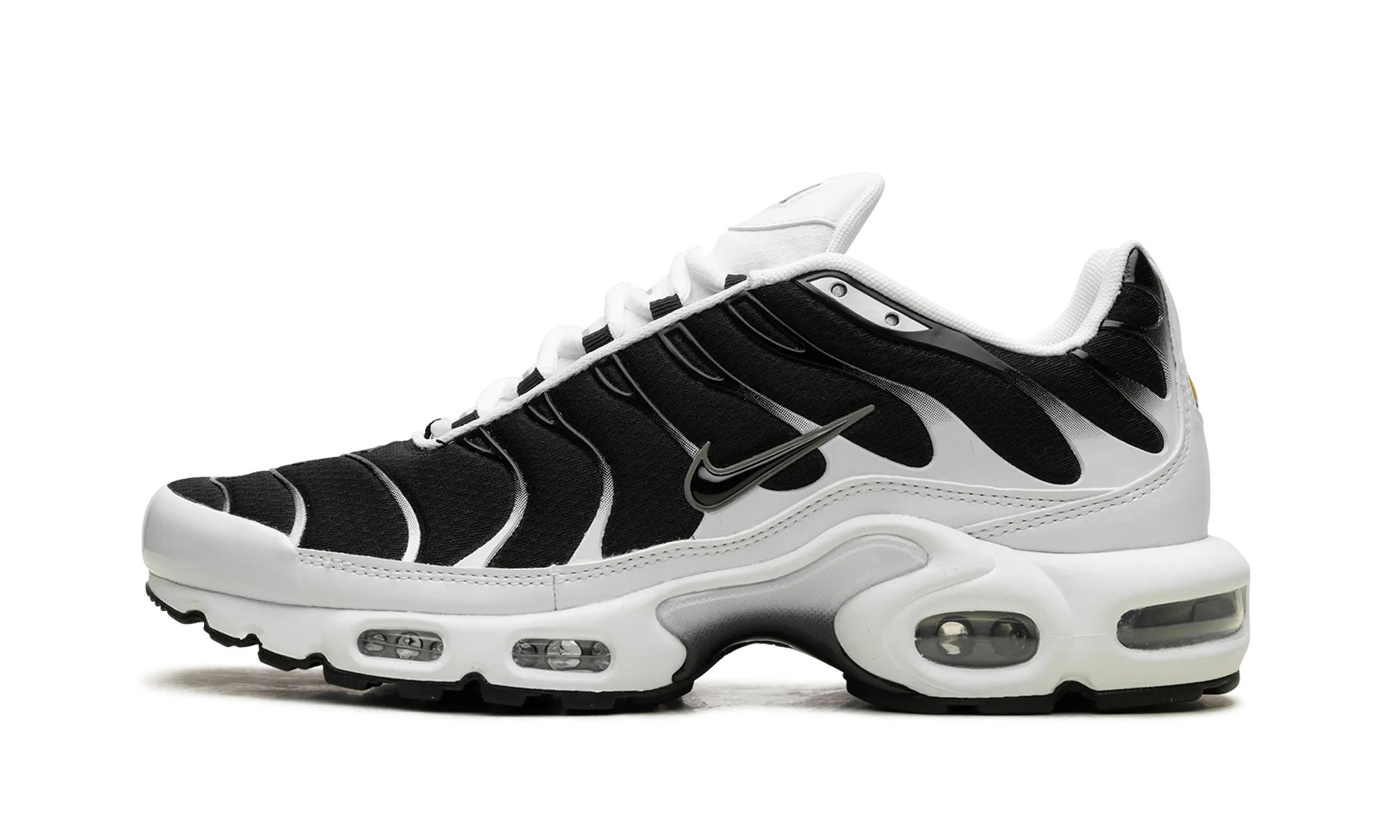 Air Max Plus "Black / White" running shoes for 5K races