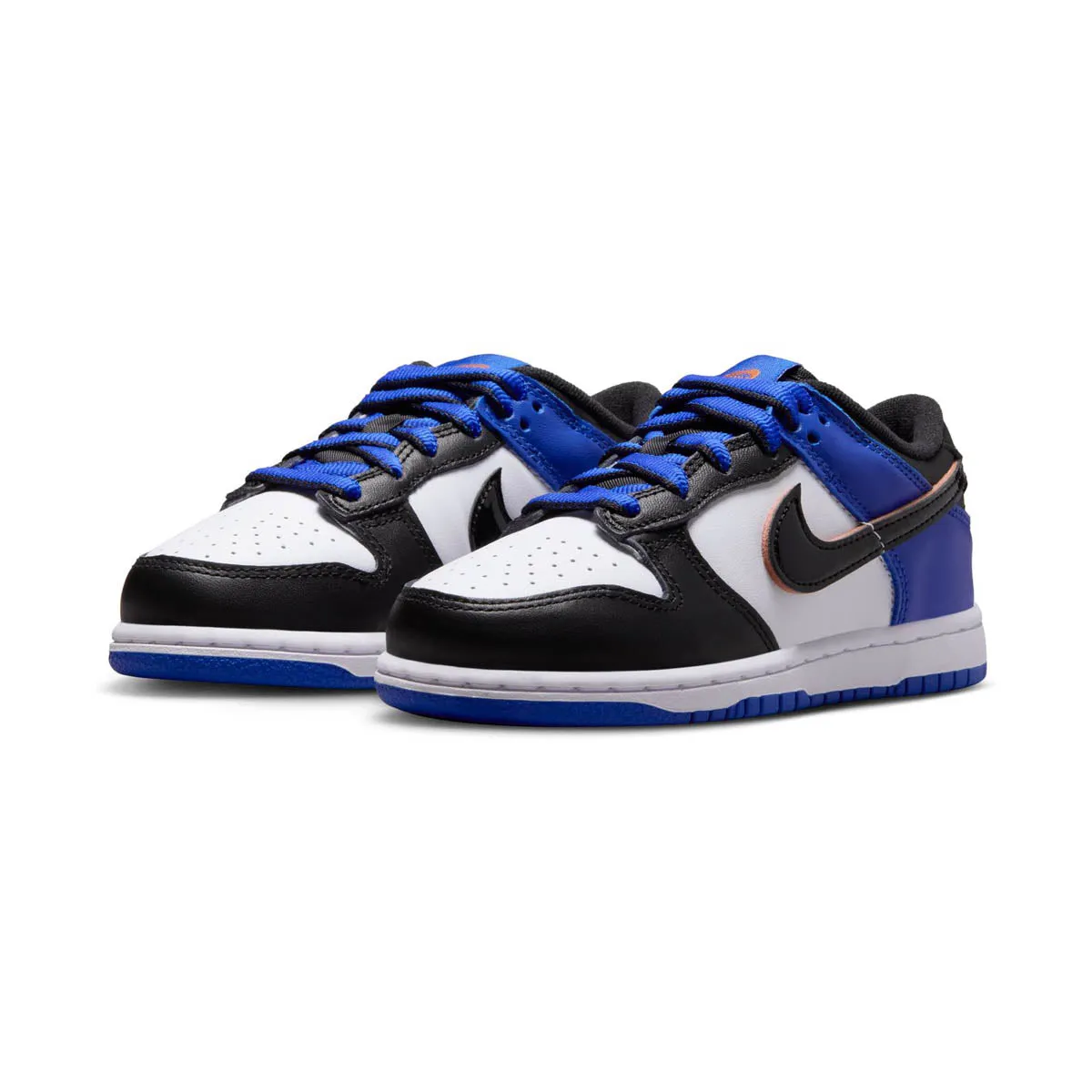 Walk More Nike Dunk Low SE 'Upside Down Swoosh Knicks' Little Kids' Shoes