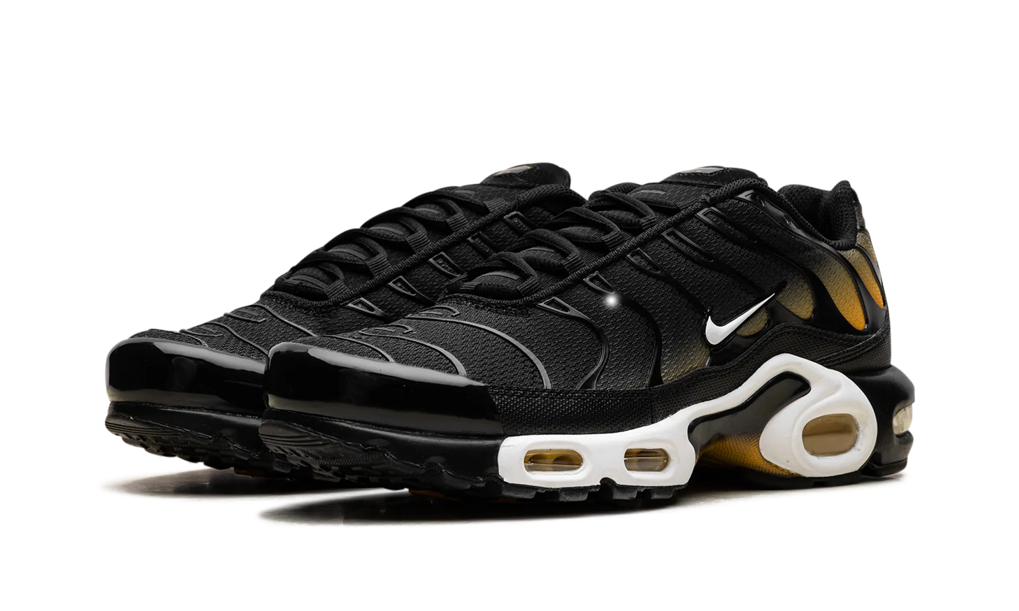 Air Max Plus "Black University Gold White" noiseless Versatile