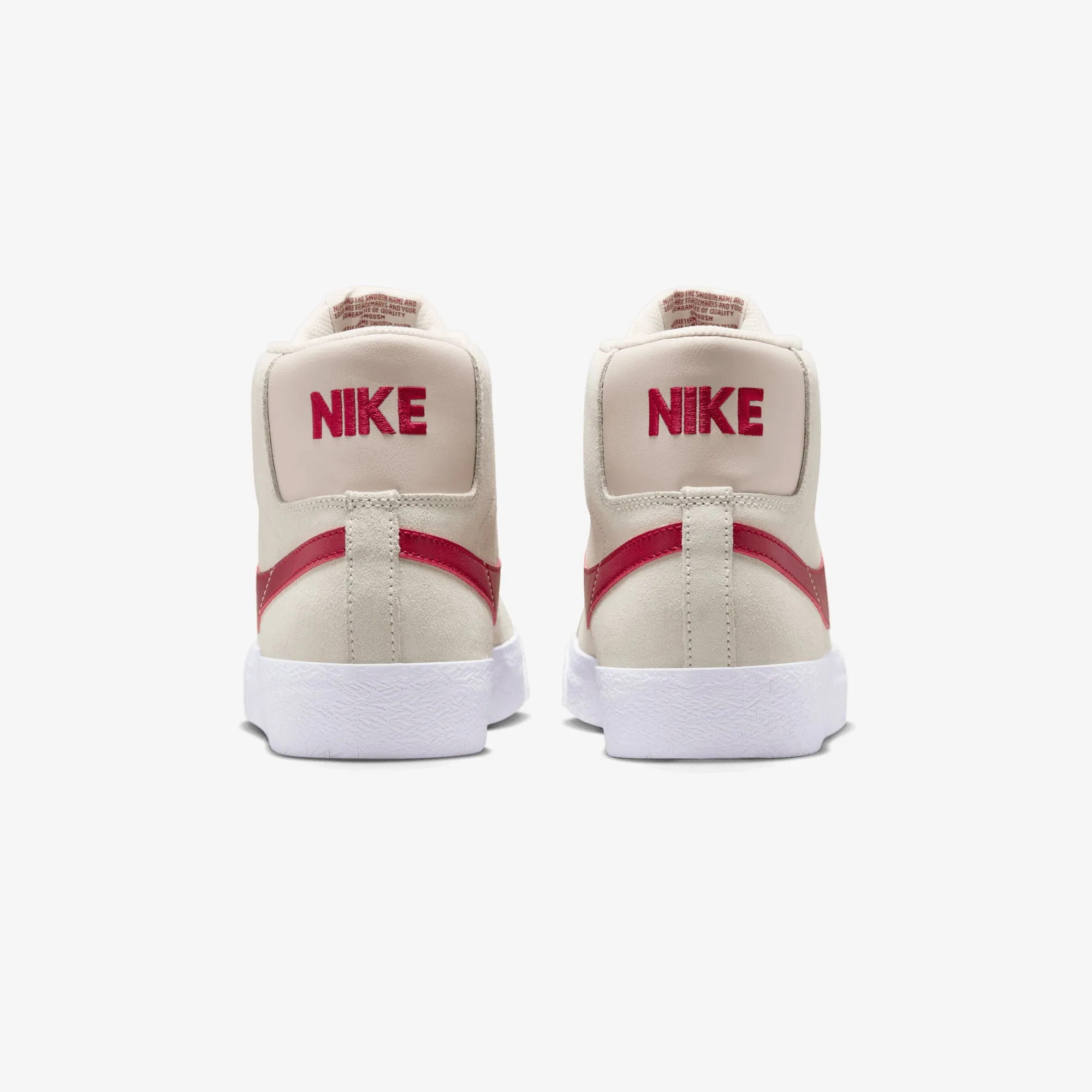 Nike | SB ZOOM BLAZER MID { PALE IVORY/NOBLE RED-SILT RED-WHITE Effortless Feel