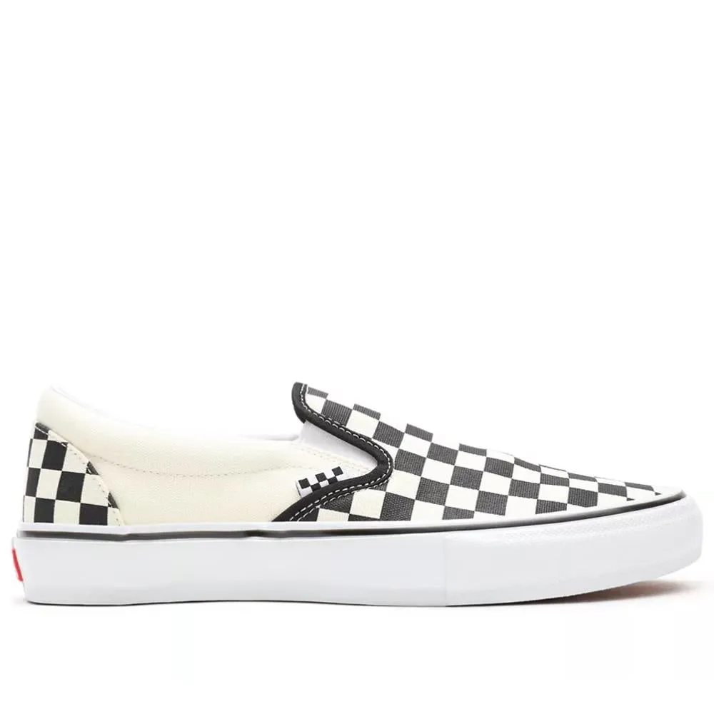 Toe Zone Vans Skate Slip On - Checkerboard Black/White
