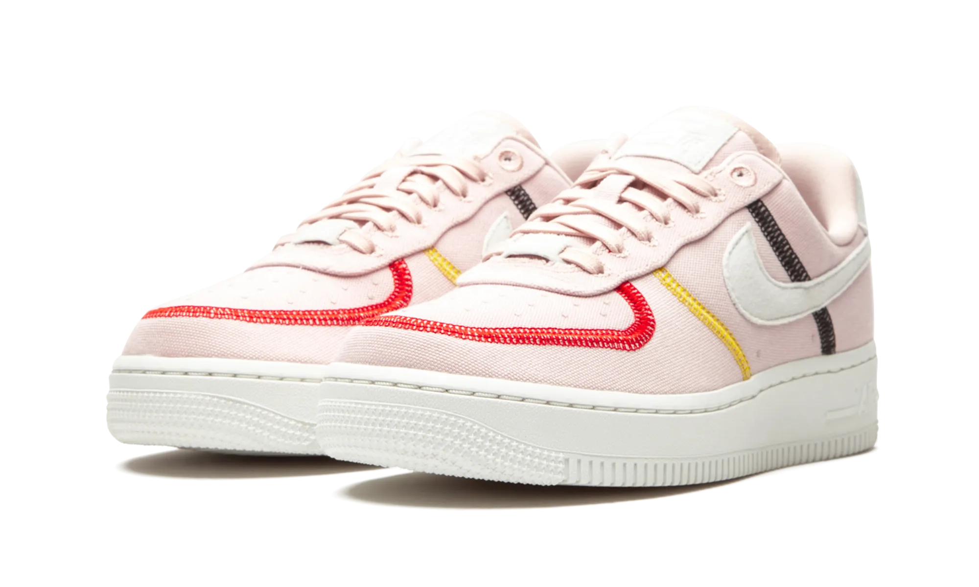 Breathable knit Speedy Ride Fit AIR FORCE 1 "07 LX MNS WMNS "Stitched Canvas - Silt Red"
