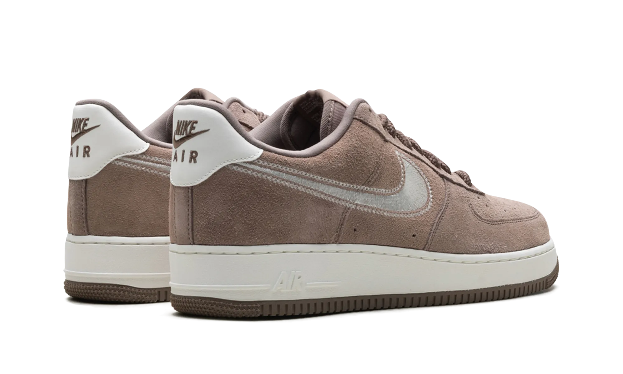 Air Force 1 Low '07 LV8 "Mink Brown Embroidered Swoosh" Hard Support Reinforced heel