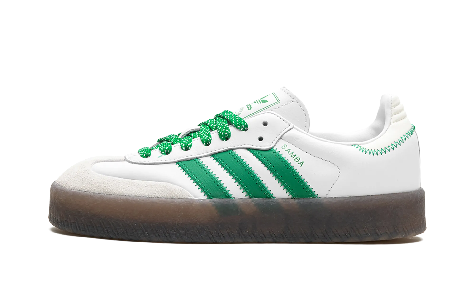 Sambae WMNS "Cloud White Green" Relaxed Motion